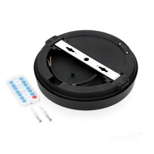 Plafonnier avec détecteur de mouvement LED NAIROS G2 12W 3CCT LX IP65 noir Kobi Premium