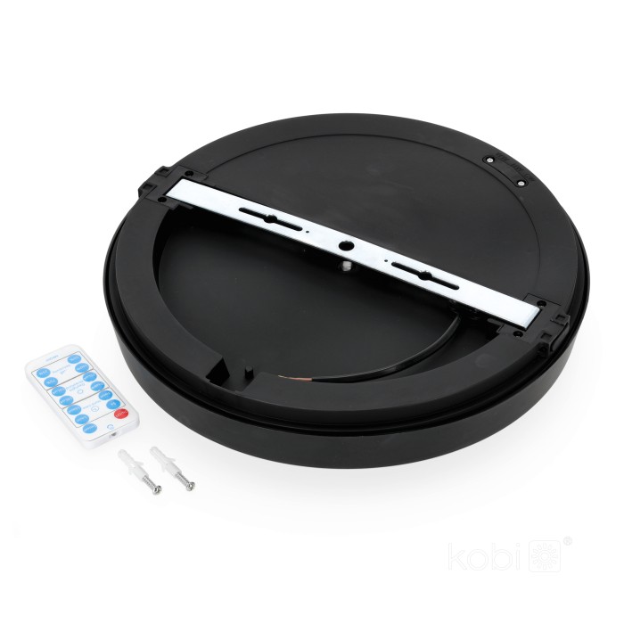 Plafonnier avec détecteur de mouvement LED NAIROS G2 24W 3CCT LX IP65 noir Kobi Premium