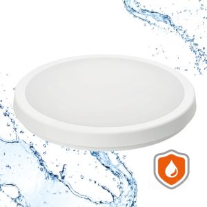 Plafonnier avec détecteur de mouvement LED NAIROS G2 36W 3CCT LX IP65 blanc Kobi Premium