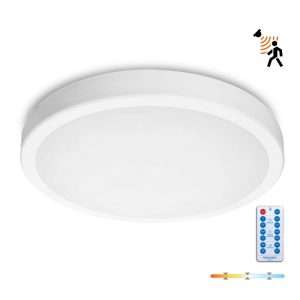 Plafonnier avec détecteur de mouvement LED NAIROS G2 36W 3CCT LX IP65 blanc Kobi Premium