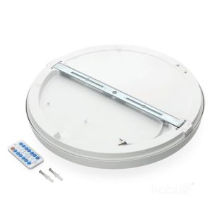 Plafonnier avec détecteur de mouvement LED NAIROS G2 36W 3CCT LX IP65 blanc Kobi Premium