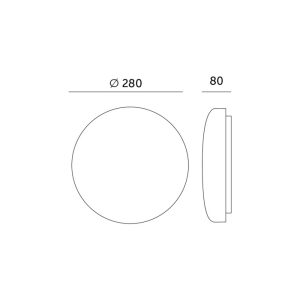 Plafonnier avec détecteur de mouvement LED SOFI 13W 4000K LX Kobi Premium