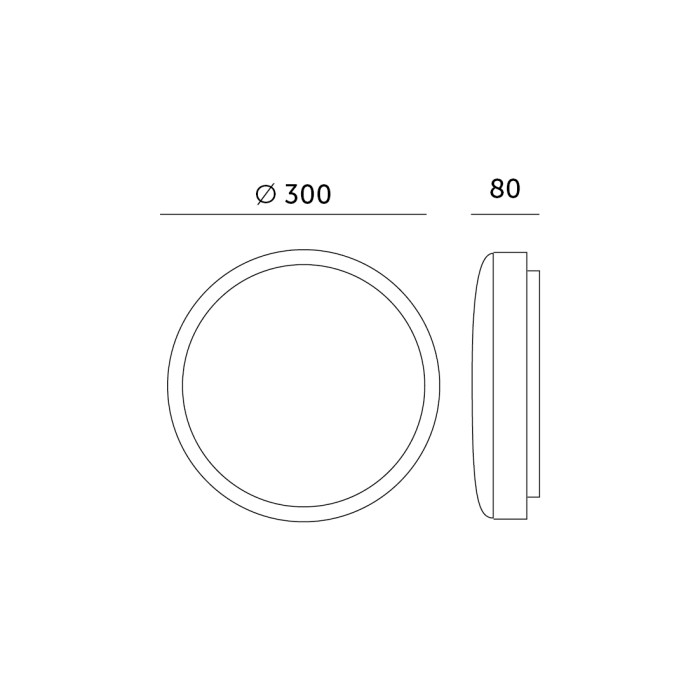 Plafonnier avec détecteur de mouvement LED ZOE 19W 4000K IP44 LX blanc Kobi Premium