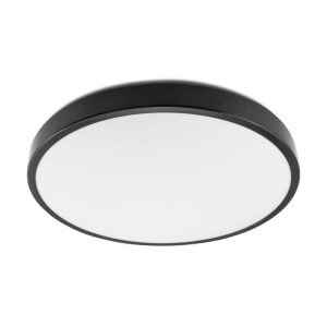 Plafonnier avec détecteur de mouvement LED ZOE 24W 4000K IP44 LX noir Kobi Premium