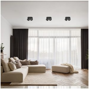 Plafonnier LAHTI mini dim 2x9W 3000K noir Art of Light