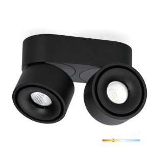 Plafonnier LAHTI mini dim 2x9W 3000K noir Art of Light