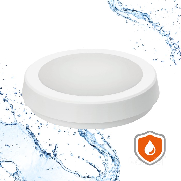 Plafonnier LED NAIROS G2 12W 3CCT IP65 blanc Kobi Premium