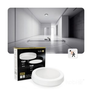 Plafonnier LED NAIROS G2 12W 3CCT IP65 blanc Kobi Premium