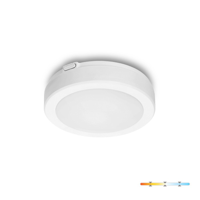 Plafonnier LED NAIROS G2 12W 3CCT IP65 blanc Kobi Premium