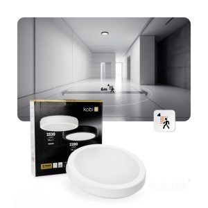 Plafonnier LED NAIROS G2 24W 3CCT IP65 blanc Kobi Premium