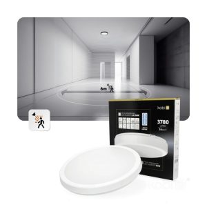Plafonnier LED NAIROS G2 36W 3CCT IP65 blanc Kobi Premium