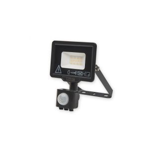 Projecteur à détecteur de mouvement LED MHC 10W 3000K IP44 noir LED2B
