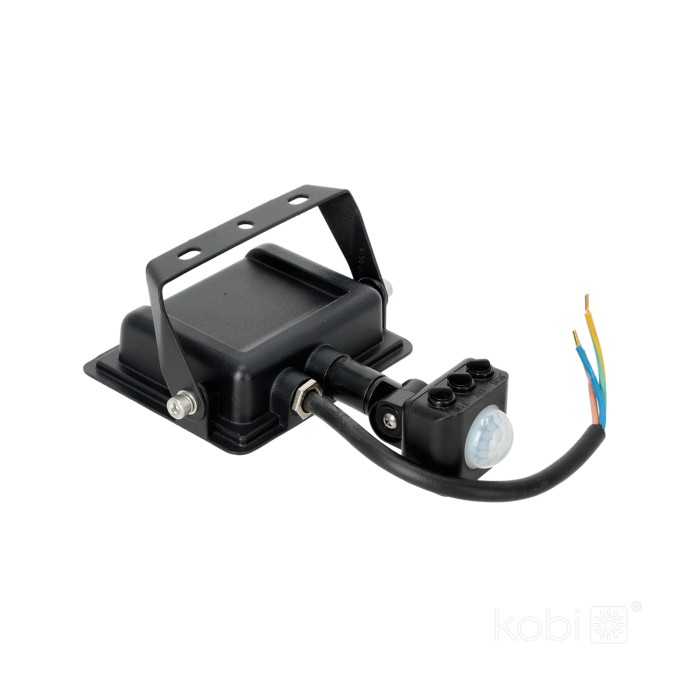 Projecteur avec détecteur de mouvement LED MHC 10W 4000K IP44 noir LED2B ROUGE