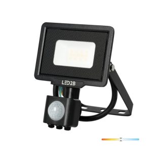 Projecteur avec détecteur de mouvement LED MHC 10W noir 4000K IP65 LED2B