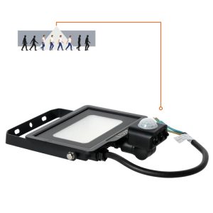 Projecteur avec détecteur de mouvement LED MHC 20W noir 4000K IP65 LED2B