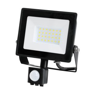Projecteur avec détecteur de mouvement LED MHC 30W 6500K IP44 noir LED2B RED