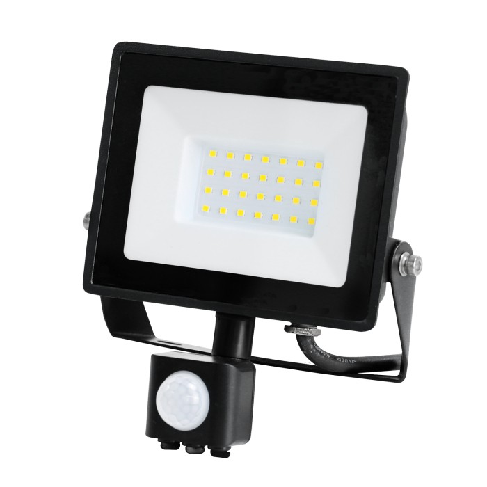 Projecteur avec détecteur de mouvement LED MHC 30W 6500K IP44 noir LED2B RED
