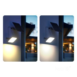 Projecteur avec détecteur de mouvement LED solaire MHCS 30W 2CCT IP65 Kobi Premium