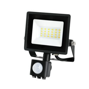 Projecteur LED avec détecteur de mouvement MHC 20W noir 6500K IP44 LED2B ROUGE