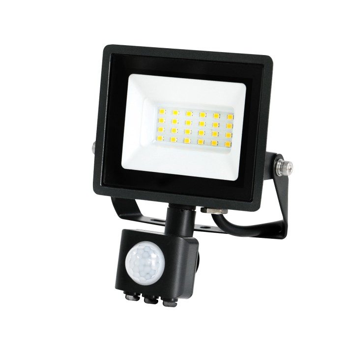 Projecteur LED avec détecteur de mouvement MHC 20W noir 6500K IP44 LED2B ROUGE