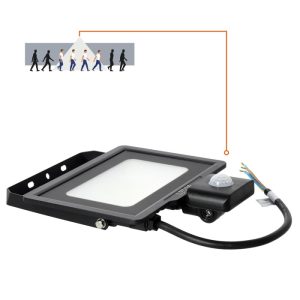 Projecteur LED avec détecteur de mouvement MHC 30W noir 4000K IP65 LED2B