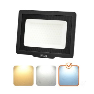 Projecteur LED MH 100W noir 6500K IP65 LED2B