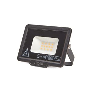 Projecteur LED MH 10W noir 3000K IP65 LED2B