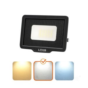 Projecteur LED MH 20W noir 4000K IP65 LED2B