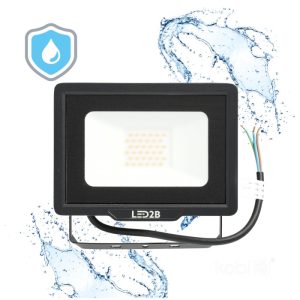Projecteur LED MH 30W noir 4000K IP65 LED2B