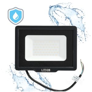 Projecteur LED MH 50W noir 4000K IP65 LED2B