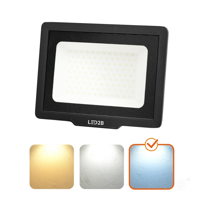 Projecteur LED MH 50W noir 6500K IP65 LED2B