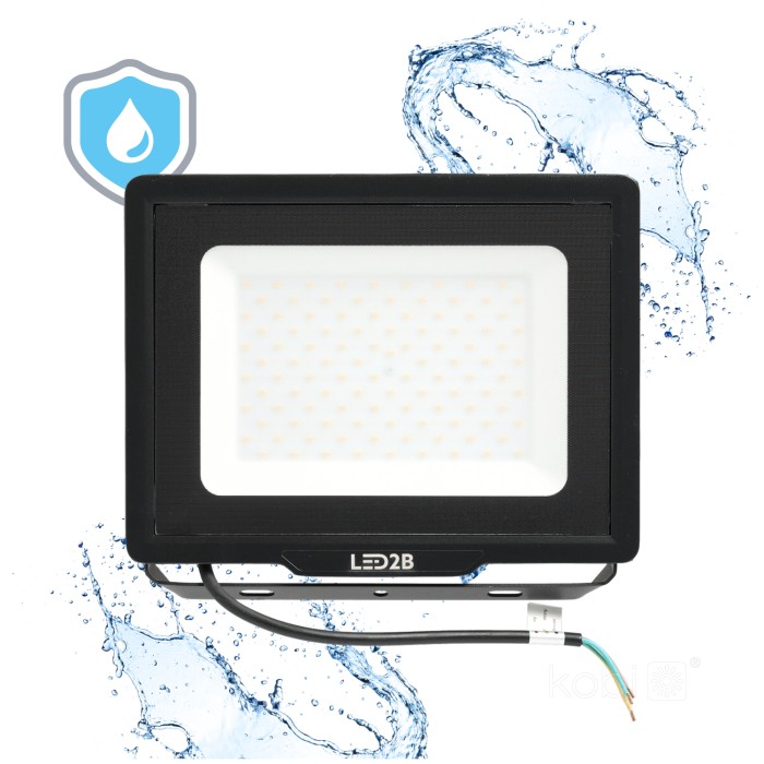 Projecteur LED MH 50W noir 6500K IP65 LED2B
