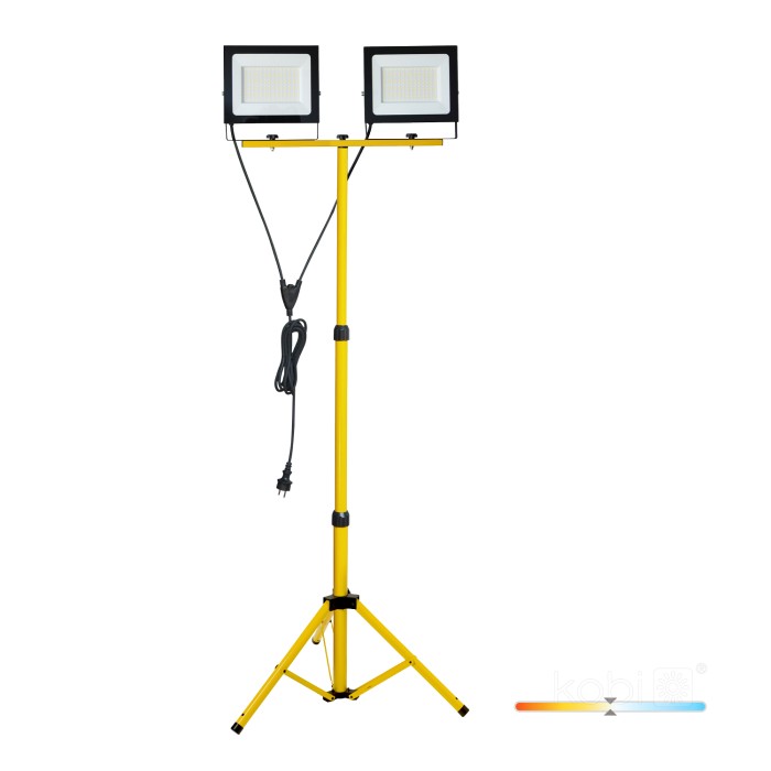 Projecteur LED TIGRA TRÉPIED 2x100W 4000K IP54 Kobi