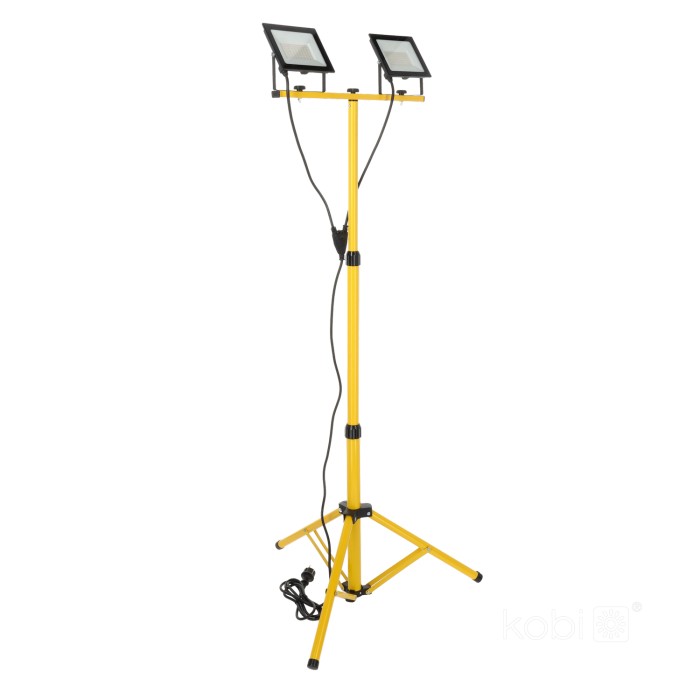 Projecteur LED TIGRA TRÉPIED 2x50W 4000K IP54 Kobi