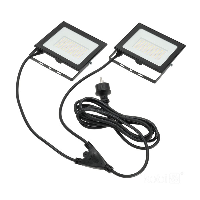 Projecteur LED TIGRA TRÉPIED 2x50W 4000K IP54 Kobi