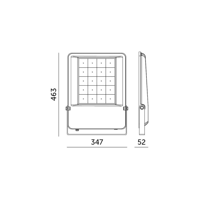 Projecteur LED US 300W 5000K IP65 60° dim Kobi Pro