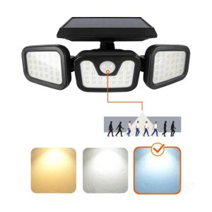 Projecteur solaire avec détecteur de mouvement LED GLOW 6000K IP44 LED2B