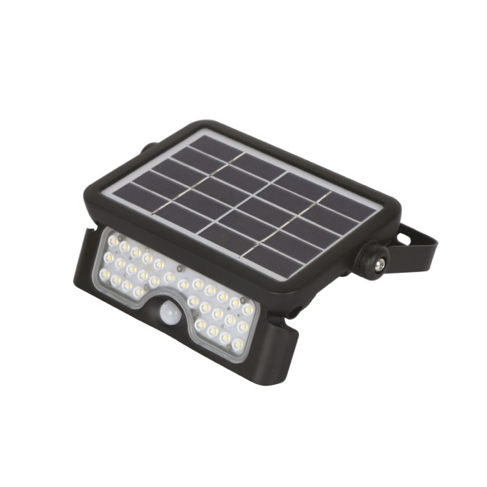 Projecteur solaire avec détecteur de mouvement LED MHC 5W 4000K IP65 Kobi