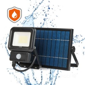 Projecteur solaire avec détecteur de mouvement LED NCS 20W 6500K IP65 LED2B