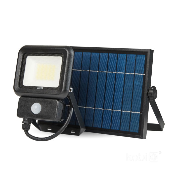 Projecteur solaire avec détecteur de mouvement LED NCS 20W 6500K IP65 LED2B