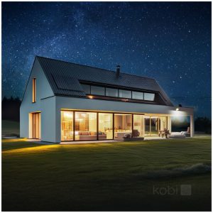 Projecteur solaire LED MHCS 10W 2CCT IP65 Kobi Premium