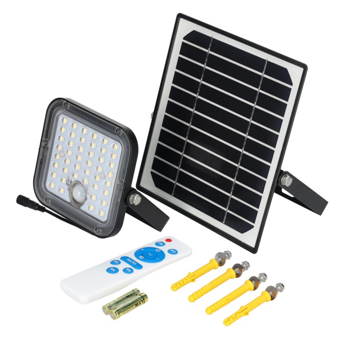 Projecteur solaire LED MHCS 10W 4000K IP65 Kobi Premium