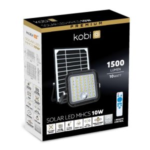 Projecteur solaire LED MHCS 10W 4000K IP65 Kobi Premium