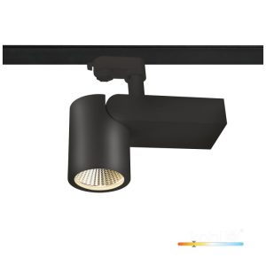 Projecteur sur rail LED NEXTRACK NT5 28W 3000K 24° noir Kobi Pro