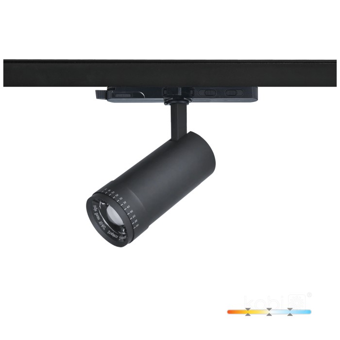 Projecteur sur rail LED NEXTRACK VISION 10W 3CCT 10-60° noir Kobi Pro