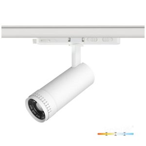 Projecteur sur rail LED NEXTRACK VISION 30W 3CCT 10-60° blanc Kobi Pro