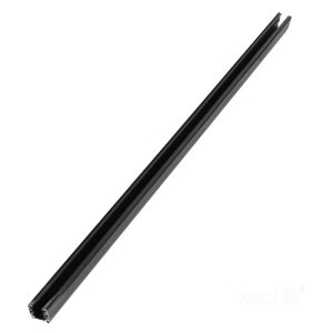 Rail à 3 circuits 1m noir Kobi