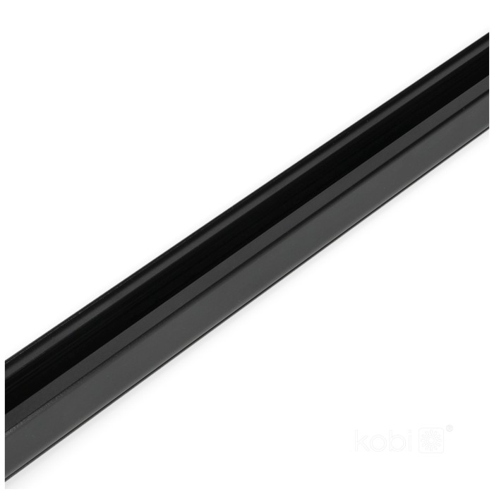 Rail à 3 circuits 1m noir Kobi