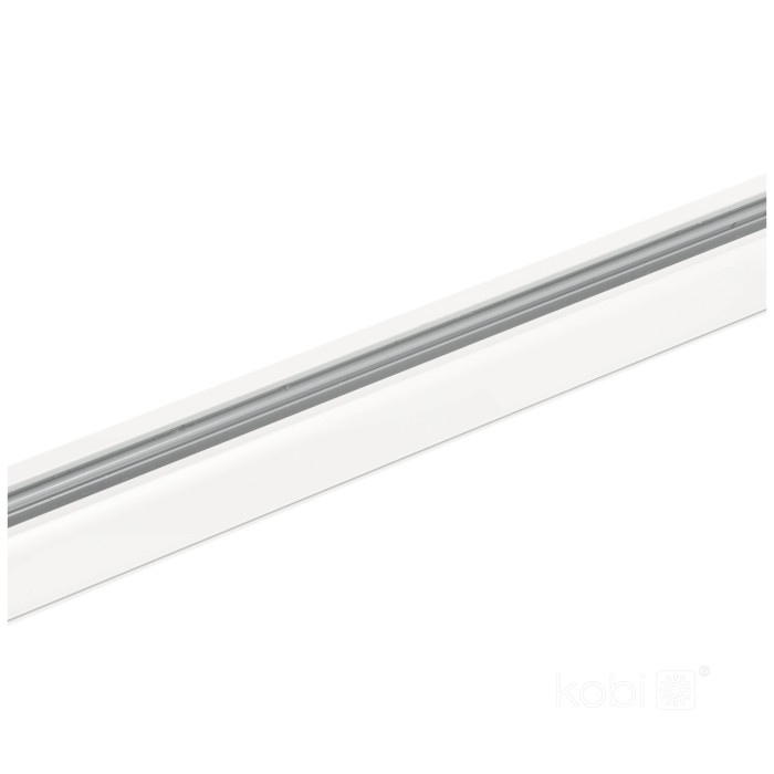 Rail à 3 circuits 2m blanc Kobi