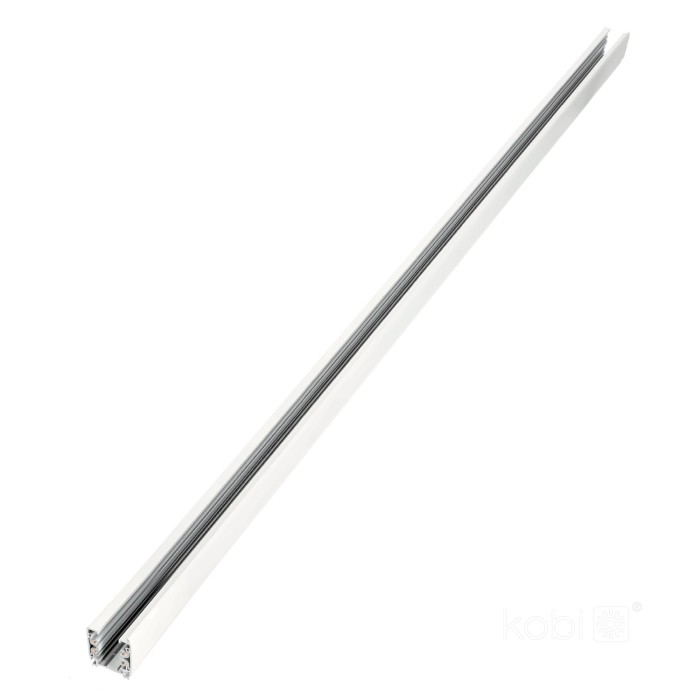 Rail de 3 circuits 1m blanc Kobi